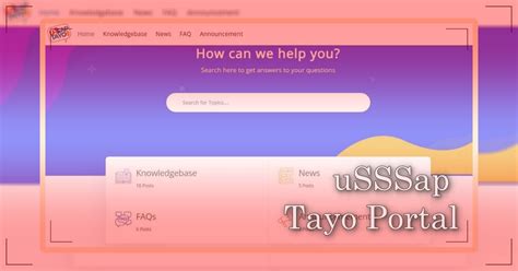 usssap tayo portal registration|How to Use the uSSSap Tayo Portal .